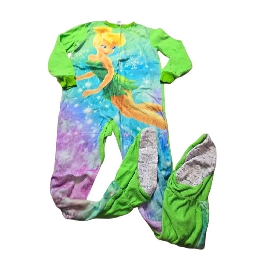 Disney Fairies Tinkerbell footed onsie Pajamas L10/12